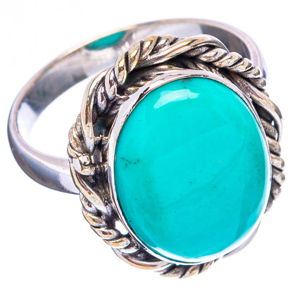 Rare Kingman Turquoise Ring Size 7.75 (.925 Sterling Silver)