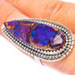 Purple Copper Composite Turquoise Large Ring Size 7.75 (925 Sterling Silver) R1764