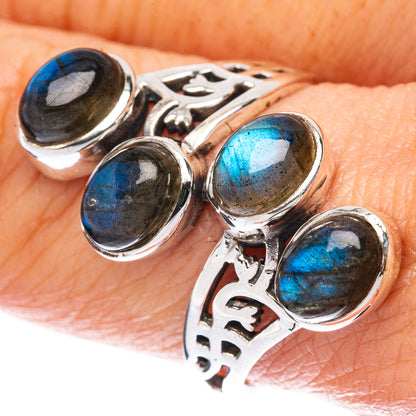 Labradorite Ring Size 8.75 (925 Sterling Silver) R2998