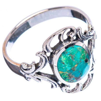 Rare Arizona Turquoise Ring Size 8 (925 Sterling Silver) R4468