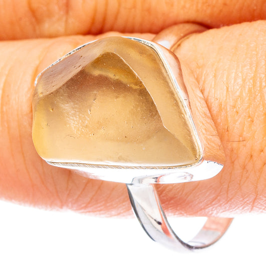 Libyan Desert Glass 925 Sterling Silver Ring Size 11.75 (925 Sterling Silver) R6125