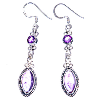 Premium Amethyst Earrings 2 1/4" (925 Sterling Silver) E1198
