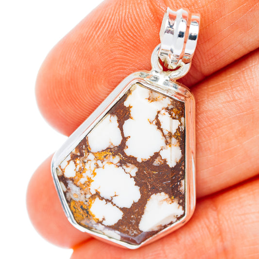 Wild Horse Jasper Pendant 1 3/8" (.925 Sterling Silver)