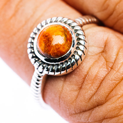 Sponge Coral Ring Size 7.5 (.925 Sterling Silver)