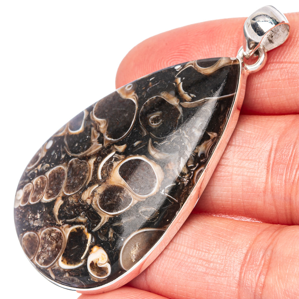 Turritella Pendant 2 1/8" (925 Sterling Silver) P42852