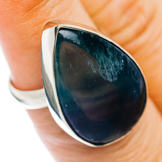 Multi-Fluorite Ring Size 6.75 (German Silver)