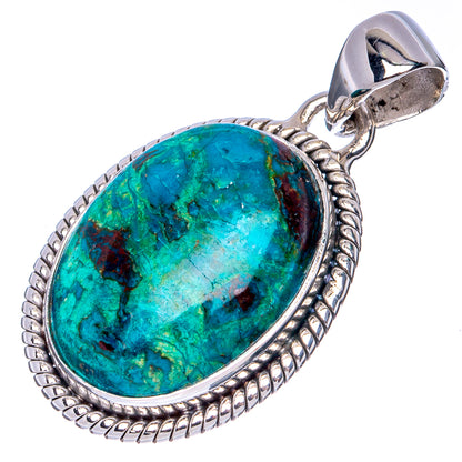 Shattuckite Pendant 1 3/8" (925 Sterling Silver) P41346