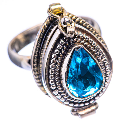 Poison Blue Topaz Ring Size 6.5 (925 Sterling Silver) R142770