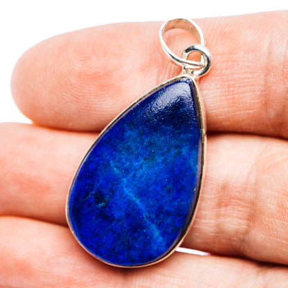Rare Afghanite Pendant 1 5/8" (.925 Sterling Silver)