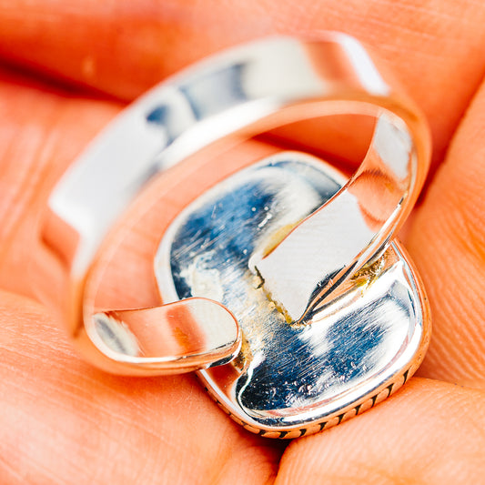 Kingman Turquoise Ring Size 7 Adjustable (.925 Sterling Silver)