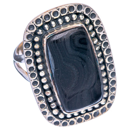 Large Psilomelane Ring Size 6 (925 Sterling Silver) R145301