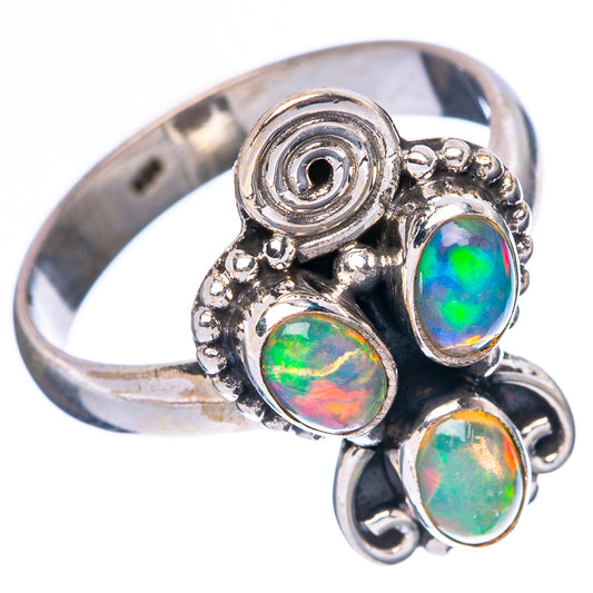Rare Ethiopian Opal Ring Size 8.5 (925 Sterling Silver) R4370