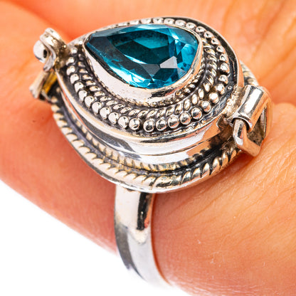 Poison Blue Topaz Ring Size 6.5 (925 Sterling Silver) R142770