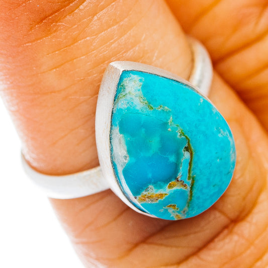 Kingman Turquoise Ring Size 6 (.925 Sterling Silver)