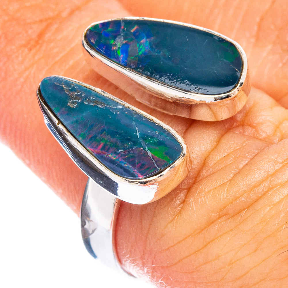 Rare Doublet Opal Ring Size 6.75 (925 Sterling Silver) R7936