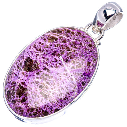 Stichtite Pendant 1 5/8" (.925 Sterling Silver)