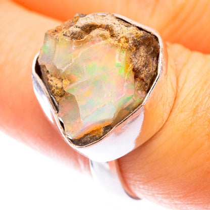 Raw Ethiopian Opal Ring Size 8 (925 Sterling Silver) R141337