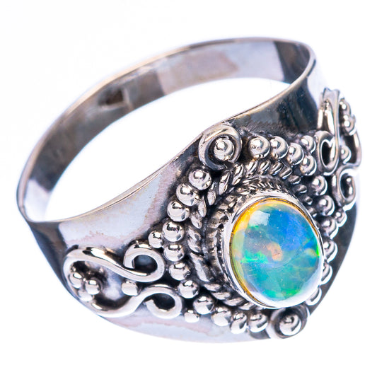 Rare Ethiopian Opal Ring Size 8.25 (925 Sterling Silver) R4392