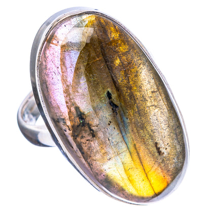 Labradorite Ring Size 6.75 (925 Sterling Silver) R4669