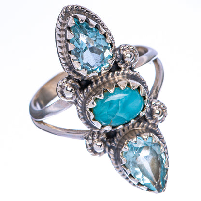 Larimar, Blue Topaz Ring Size 6 (925 Sterling Silver) R146094