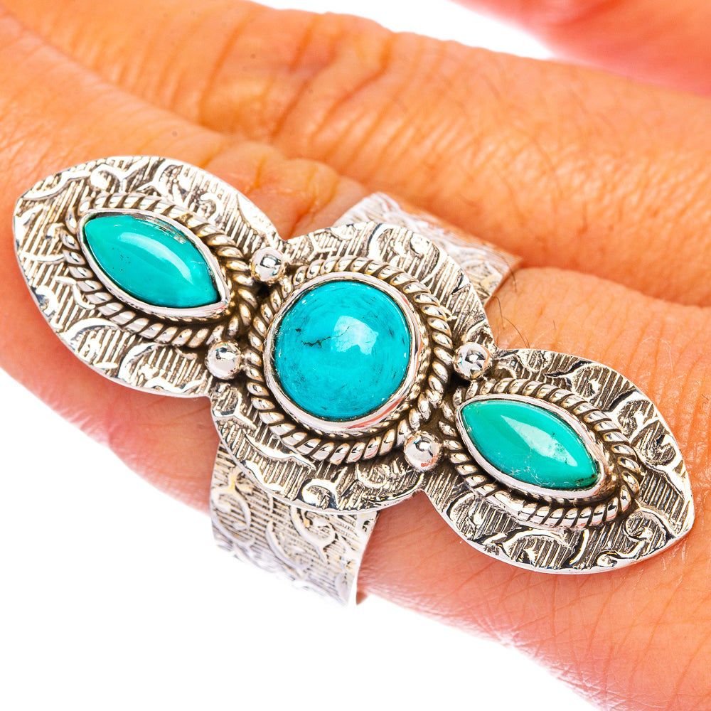 Large Sleeping Beauty Turquoise Ring Size 9 (925 Sterling Silver) R144519