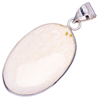 Scolecite Pendant 1 3/4" (Silver Plated)