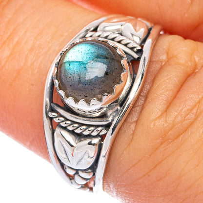 Labradorite Dainty Ring Size 6 (925 Sterling Silver) R145641