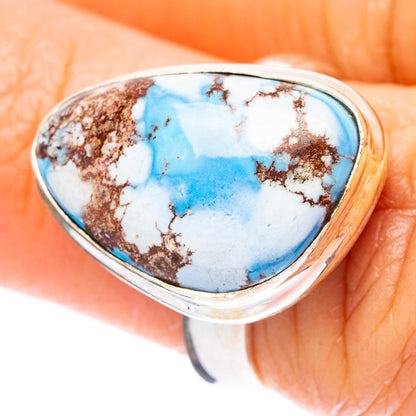 Rare Golden Hills Turquoise Ring Size 6 (925 Sterling Silver) R4139