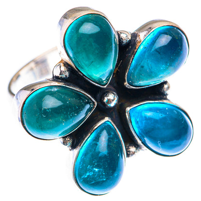 Large Blue Fluorite Ring Size 7.75 (925 Sterling Silver) RING140000