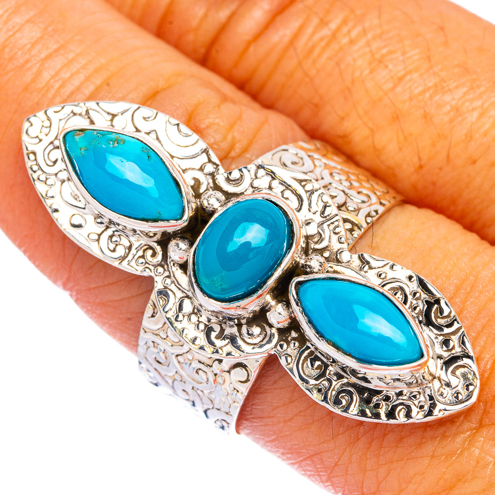 Large Sleeping Beauty Turquoise Ring Size 9 (925 Sterling Silver) R144494