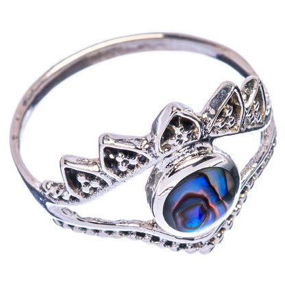 Abalone ShellDainty Ring Size 7.75 (925 Sterling Silver) R146836