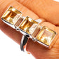 Large Faceted Citrine 925 Sterling Silver Ring Size 9.75