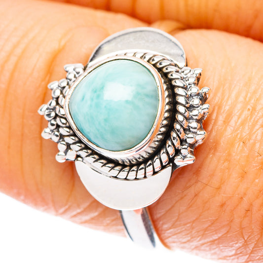 Larimar Ring Size 8.5 (925 Sterling Silver) R4432