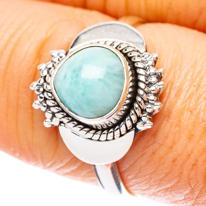 Larimar Ring Size 8.5 (925 Sterling Silver) R4432