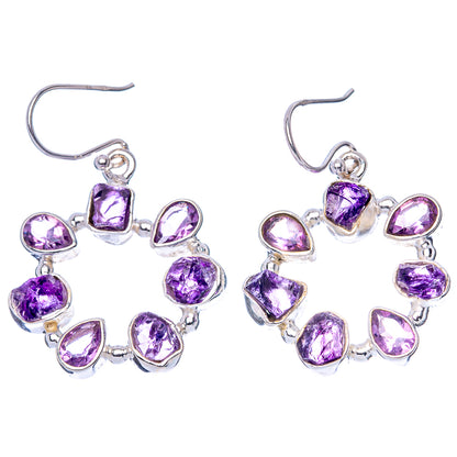 Premium Amethyst Earrings 1 1/2" (925 Sterling Silver) E1597