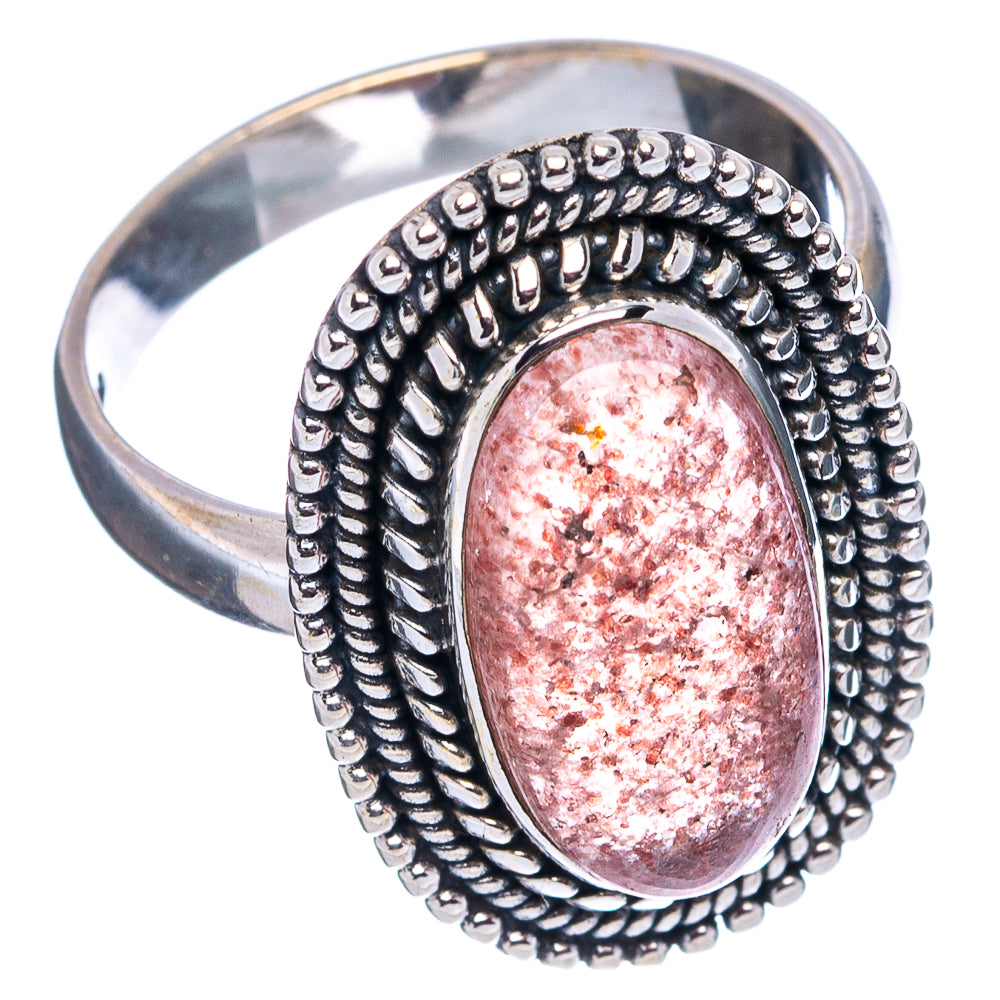 Sunstone Ring Size 7.5 (.925 Sterling Silver)