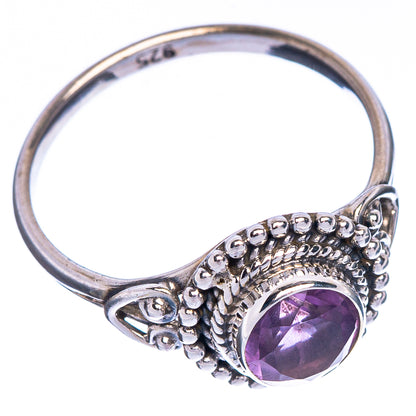 Faceted Amethyst Dainty Ring Size 6.5 (925 Sterling Silver) R147068