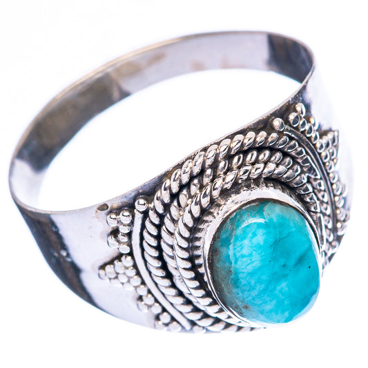 Larimar 925 Sterling Silver Ring Size 7.75 (925 Sterling Silver) R3894