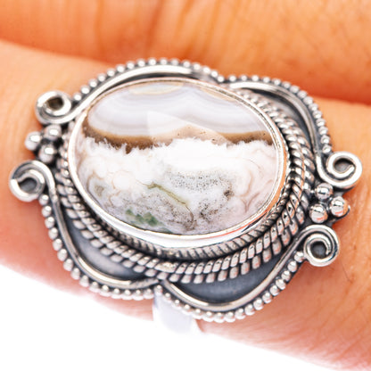 Ocean Jasper Ring Size 7.75 (925 Sterling Silver) R144722