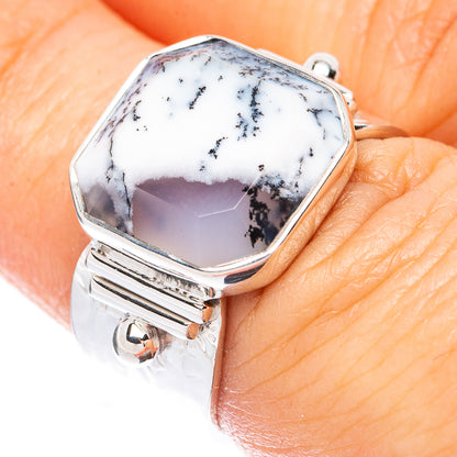 Premium Dendritic Opal Ring Size 6.5 (925 Sterling Silver) R1822