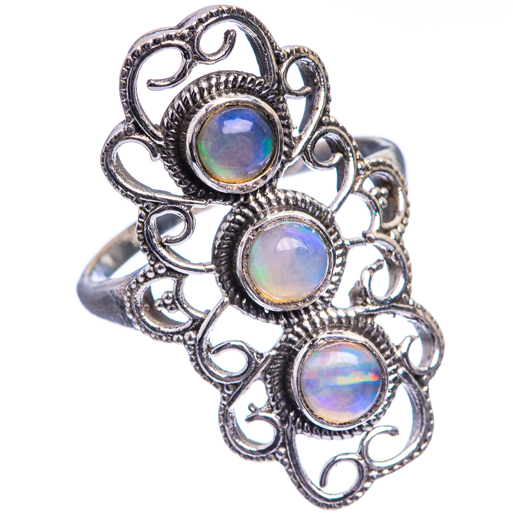 Natural Ethiopian Opal Ring Size 9.75 (925 Sterling Silver) R143138