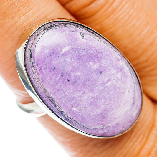 Charoite Ring Size 9 (German Silver)