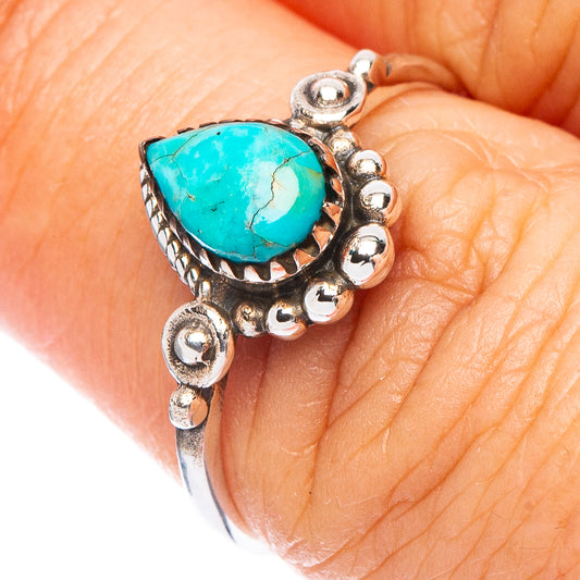 Value Arizona Turquoise Ring Size 6.75 (925 Sterling Silver) R7305