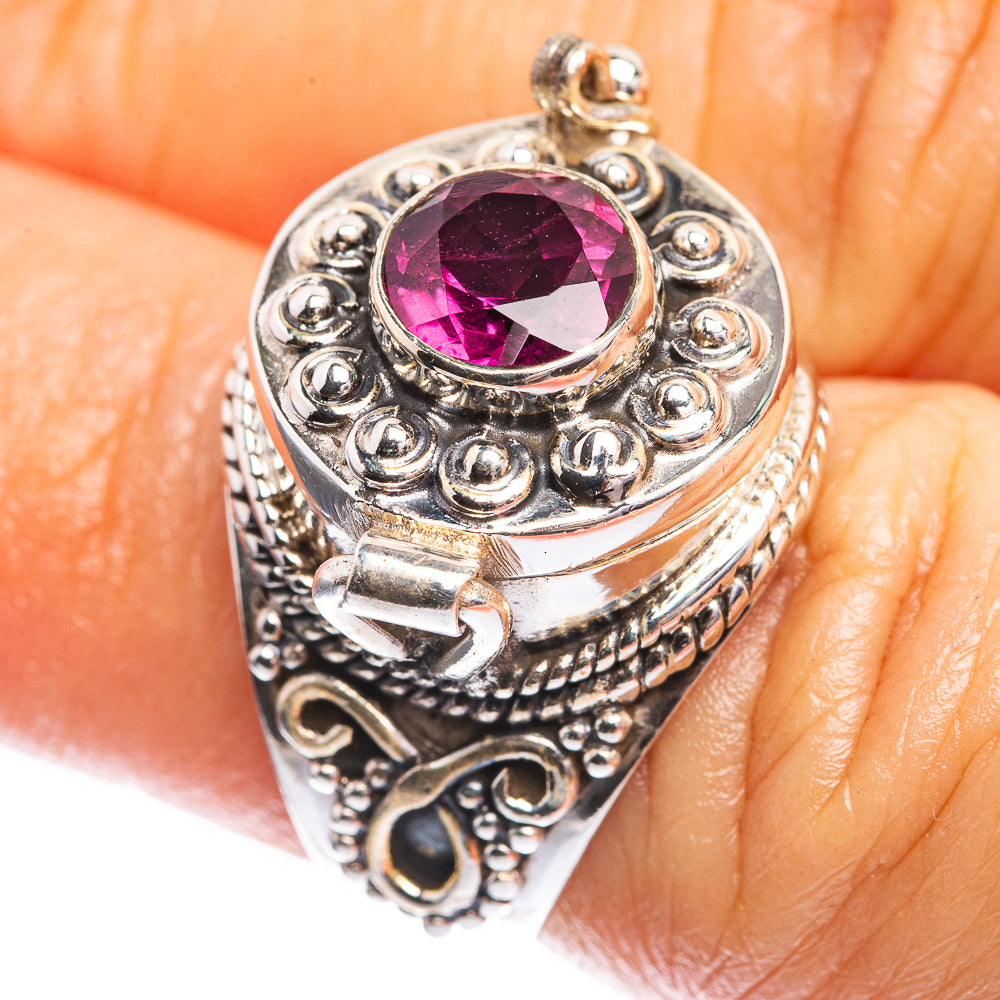Poison Garnet Ring Size 5.75 (925 Sterling Silver) R142383