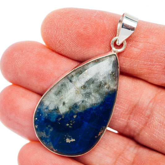 Premium Afghanite Pendant 1 3/4" (.925 Sterling Silver)