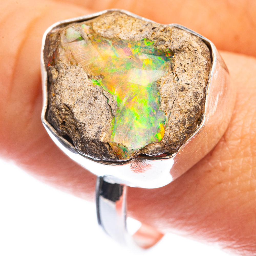 Rough Ethiopian Opal Ring Size 10.75 (925 Sterling Silver) RING143398