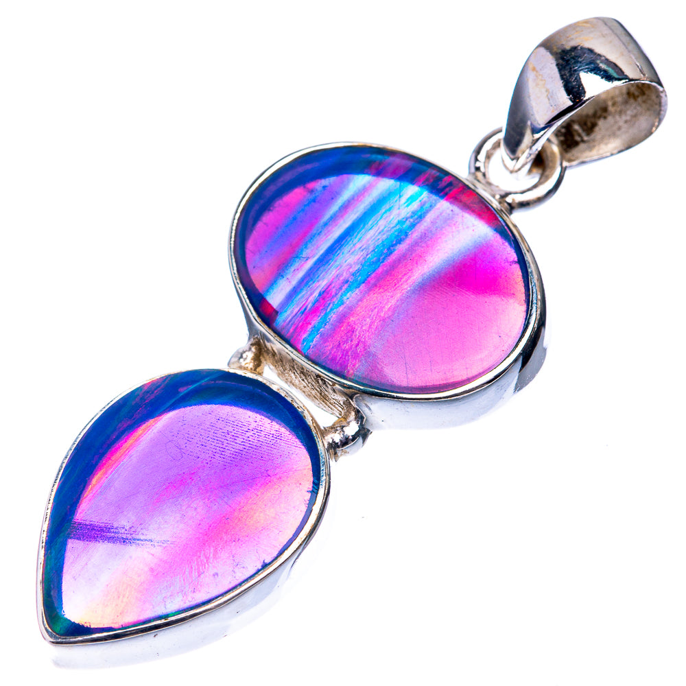Aura Opal Pendant 1 5/8" (925 Sterling Silver) P39280