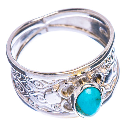 Kingman Turquoise Ring Size 6.25 (925 Sterling Silver) R1176