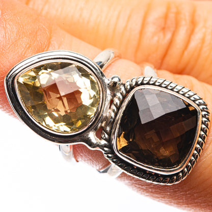 Large Multi-Topaz Ring Size 6 (925 Sterling Silver) R142759