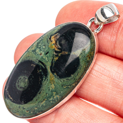 Kambaba Galaxy Jasper Pendant 1 3/4" (925 Sterling Silver) P43323